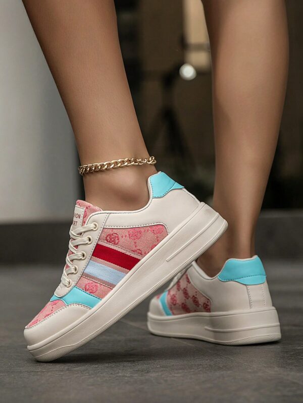 Zapatillas Deportivas con Estampado Aleatorio y Suela Gruesa - Image 34