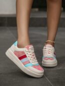 Zapatillas Deportivas con Estampado Aleatorio y Suela Gruesa