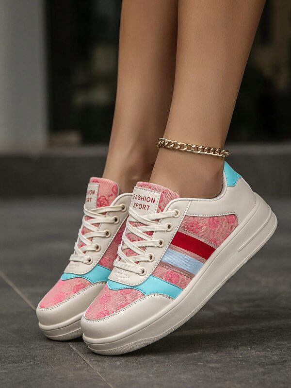 Zapatillas Deportivas con Estampado Aleatorio y Suela Gruesa - Image 31