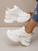 Zapatillas Casual Plataforma Invisible 8cm, Aumento de Altura
