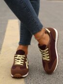 Zapatillas Deportivas con Plataforma y Encaje de Vellón