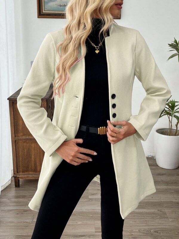 Chaqueta de Lana Casual para Vacaciones con Cuello Mini - Image 64