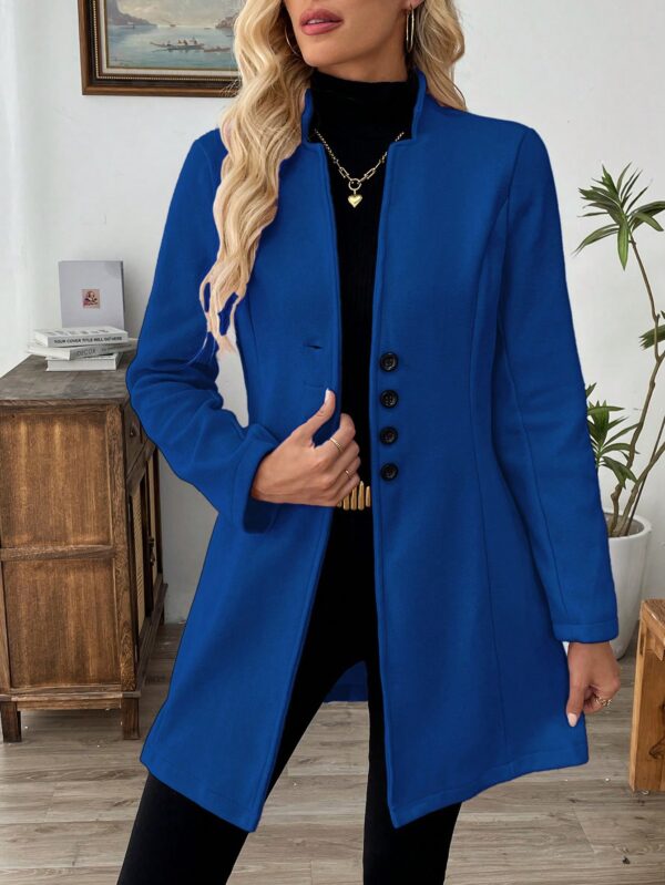 Chaqueta de Lana Casual para Vacaciones con Cuello Mini - Image 41