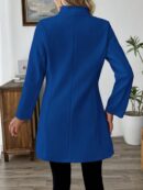 Chaqueta de Lana Casual para Vacaciones con Cuello Mini
