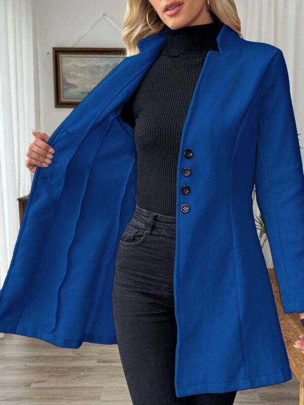 Chaqueta de Lana Casual para Vacaciones con Cuello Mini - Image 43