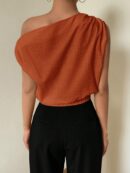 Blusa Satinada sin Mangas para Mujer, Estilo Minimalista
