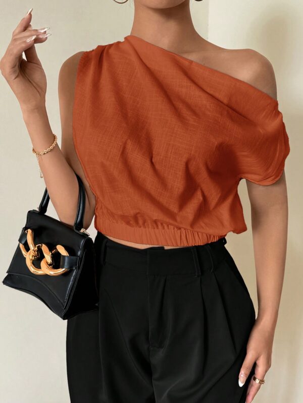 Blusa Satinada sin Mangas para Mujer, Estilo Minimalista - Image 41