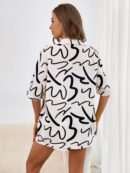 Conjunto Veraniego de Shorts y Camisa Estampada