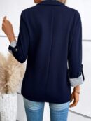 Blazer Casual para Mujer con Manga Ajustable y Botón Único