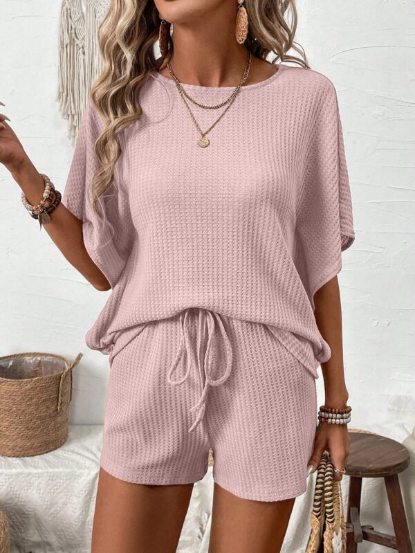 Conjunto de Verano Casual con Top Manga Murciélago y Shorts - Image 37