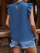 Blusa Veraniega con Volantes y Mangas Mariposa