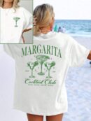 Remera de Verano con Estampado Gráfico y Manga Corta