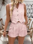 Conjunto Casual de Verano: Top sin Mangas y Shorts