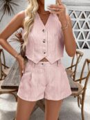 Conjunto Casual de Verano: Top sin Mangas y Shorts
