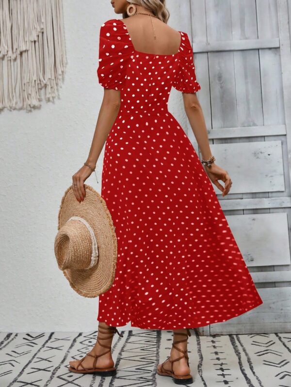 Vestido Largo Boho Floral con Nudo y Abertura en Pierna - Image 95
