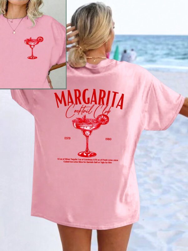 Camiseta Holgada de Verano con Estampado Margarita - Image 4