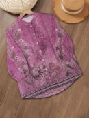 Camisa de Estilo Boho con Estampado Floral Vintage