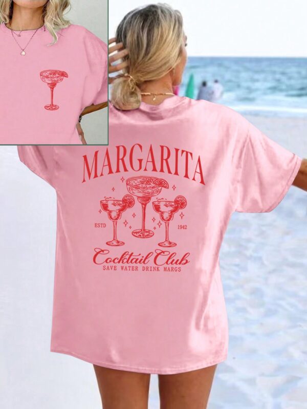 Remera de Verano con Estampado Gráfico y Manga Corta - Image 4