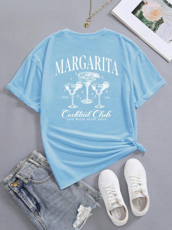 Remera de Verano con Estampado Gráfico y Manga Corta - Image 12
