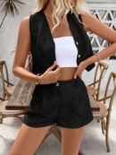 Conjunto Casual de Verano: Top sin Mangas y Shorts