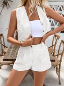 Conjunto Casual de Verano: Top sin Mangas y Shorts