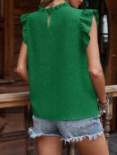Blusa Veraniega con Volantes y Mangas Mariposa