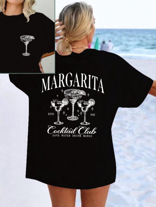 Remera de Verano con Estampado Gráfico y Manga Corta - Image 7