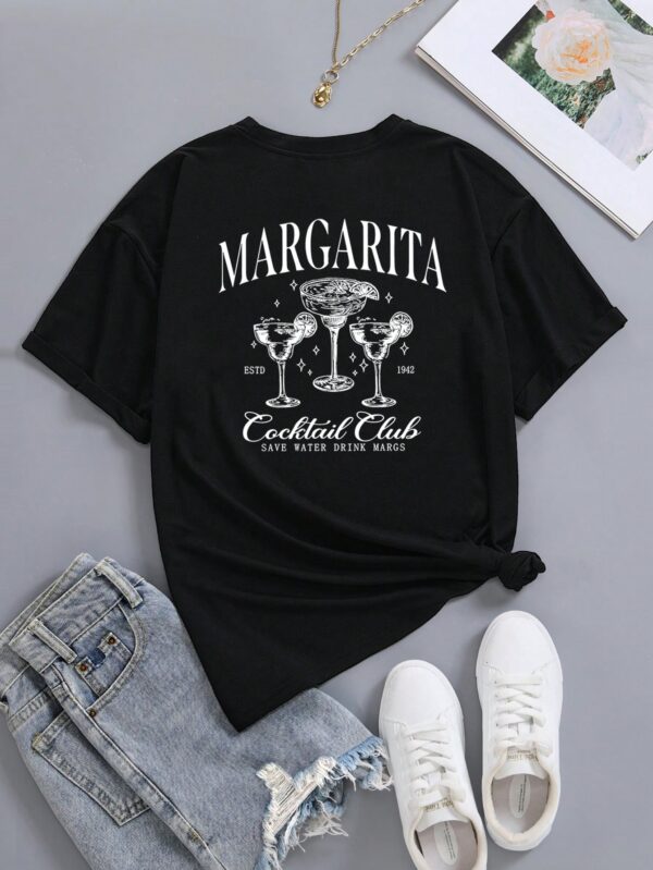 Remera de Verano con Estampado Gráfico y Manga Corta - Image 9