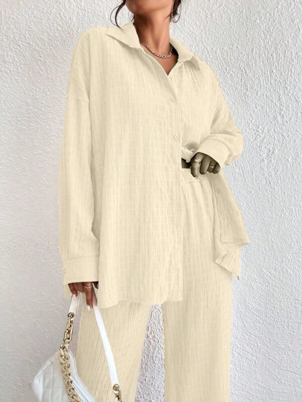 Conjunto Casual de Blusa Suelta y Pantalones con Manga Caída - Image 37