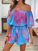 Mono Hawaiano con Hombros Descubiertos y Cintura Elástica