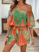 Mono Hawaiano con Hombros Descubiertos y Cintura Elástica