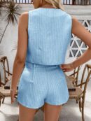 Conjunto Casual de Verano: Top sin Mangas y Shorts