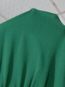 Mono Elegante de Pierna Ancha con Cinturón y Cuello Redondo