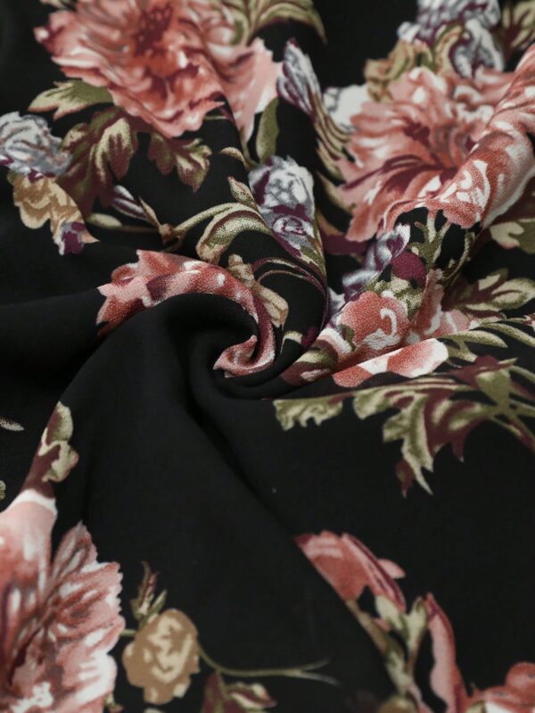 Mono Largo de Pierna Ancha con Estampado Floral y Cinturón - Image 21