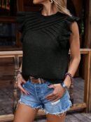 Blusa Veraniega con Volantes y Mangas Mariposa