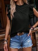 Blusa Veraniega con Volantes y Mangas Mariposa