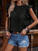 Blusa Veraniega con Volantes y Mangas Mariposa