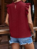 Blusa Veraniega con Volantes y Mangas Mariposa