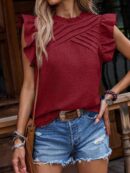Blusa Veraniega con Volantes y Mangas Mariposa