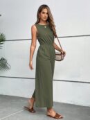 Mono de Pierna Ancha y Bolsillos Diagonales para Verano