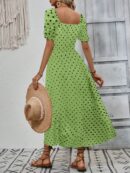 Vestido Largo Boho Floral con Nudo y Abertura en Pierna