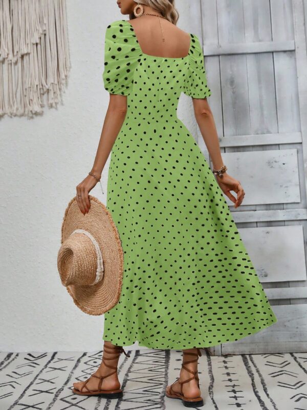 Vestido Largo Boho Floral con Nudo y Abertura en Pierna - Image 121