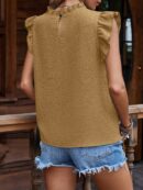Blusa Veraniega con Volantes y Mangas Mariposa