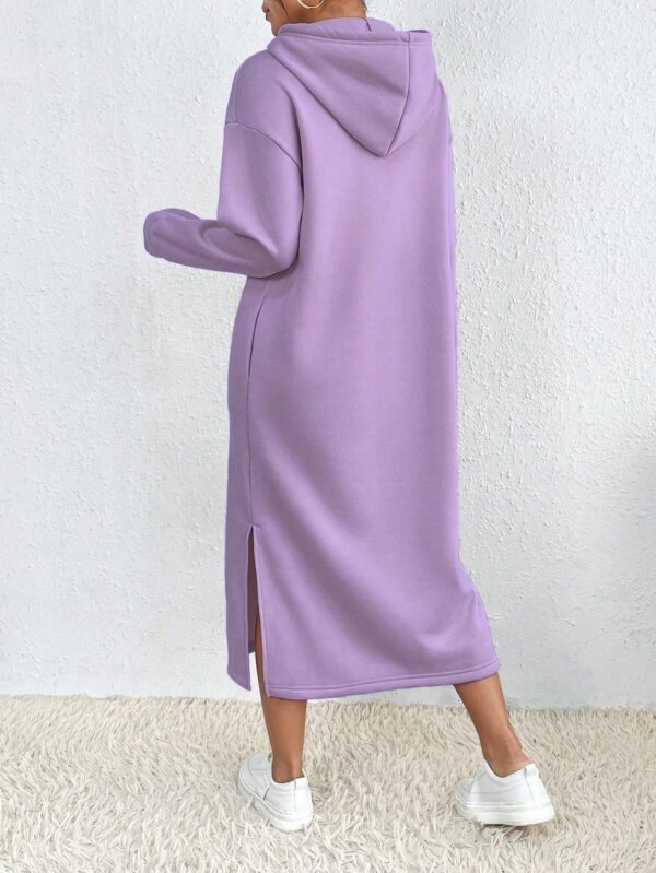 Vestido Sudadera con Capucha y Estampado de Letras - Image 67