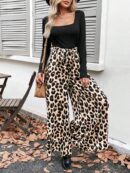 Mono Largo Boho con Estampado Geométrico y Manga Larga