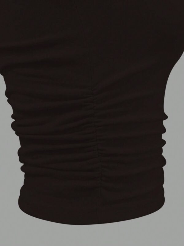 Top Elegante Asimétrico con Ruche para Salir - Image 12