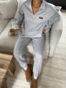 Set de Sudadera y Joggers de Fleece con Cierre y Cuello Alto