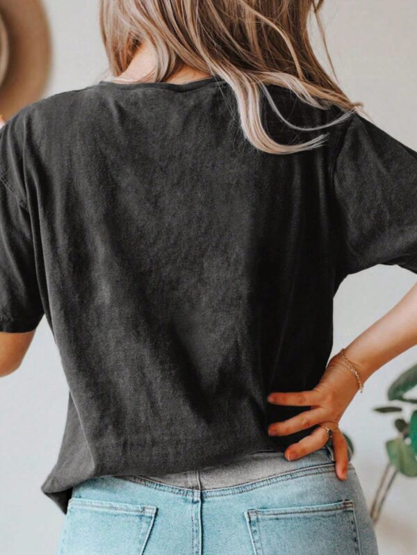 Remera Casual de Mujer con Manga Corta y Cuello Redondo - Image 2
