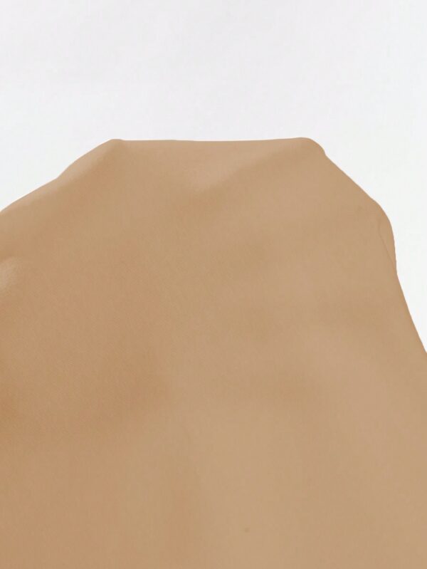 Musculosa de Verano de Color Sólido con Cuello Redondo y Plisado - Image 105