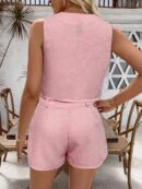 Conjunto Casual de Verano: Top sin Mangas y Shorts